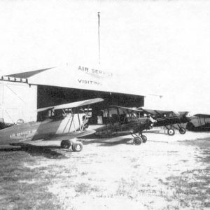 Original 1928 Air Services, Inc. Hangar. Destroyed by fire in 1934